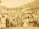 Carnavales Año 1900, Calle Comercio de Guarenas. Al fondo la esquina de la calle Bermúdez