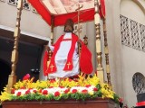 Imagen de San Pedro Apóstol en procesión. Catedral Nuestra Señora de Copacabana de Guarenas, 29 de junio de 2024.