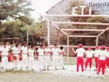 Vistiendo uniforme blanco, el equipo de softbol la Escuela Técnica Industrial Rubén González de Guarenas, SINPROTED.