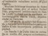 Semanario "El Eco Guarenero" y las fiestas patronales de Guarenas el 21 de noviembre de 1913
