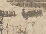 Estantería de pulpería de Guarenas, año 1903, en donde trabajaba el joven José María García, hermano de Josefa "Mimina" García.