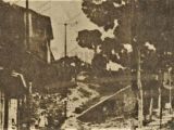 Arriba y al fondo, la casona de la Escuela Federal Graduada Carabobo, exclusiva para hembras. Guarenas, año 1935.