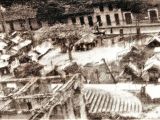 Plaza Bolívar de Guarenas, después del terremoto, 29 de octubre de 1900