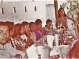 Escuela Estadal Simón Rodríguez, fiesta navideña de los docentes. Guarenas, año 1970.