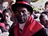 Pablo Núñez, cultor de la Parranda de San Pedro de Guarenas, Casa Parroquial, 2 de junio de 2000