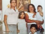 El profesor Antonio José Rojas (†), su esposa Blanca María Guzmán González (†) y sus hijos Joan del Carmen, Antonio de Jesús y Antonio José.