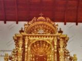 Ático del retablo de la Iglesia La Candelaria de Guarenas, justo después del rearmado del retablo, inicio década 1980