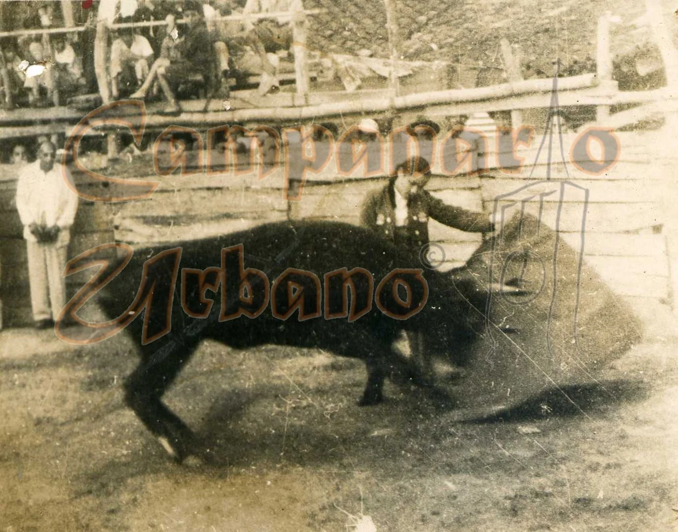 Corrida de Toros en Guarenas, década de los 50.