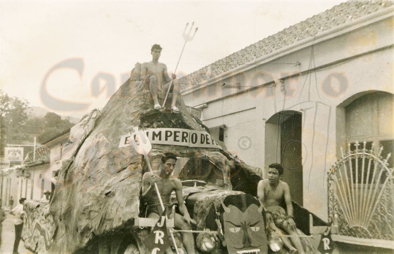 Carnavales, Carroza El Imperio de Plutón, Calle Comercio, Año 1960