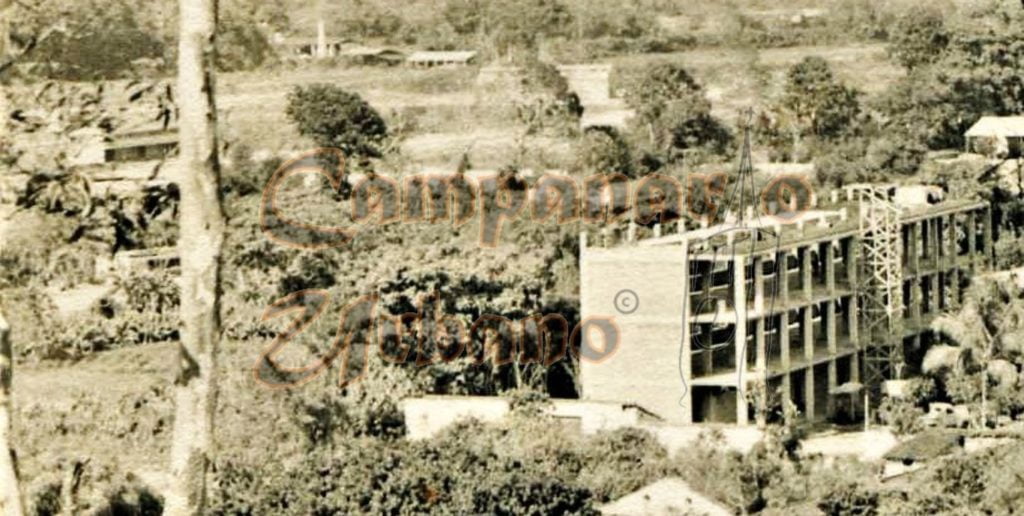 Colegio Parroquial Jesús María Marrero, construcción del edificio, año 1959