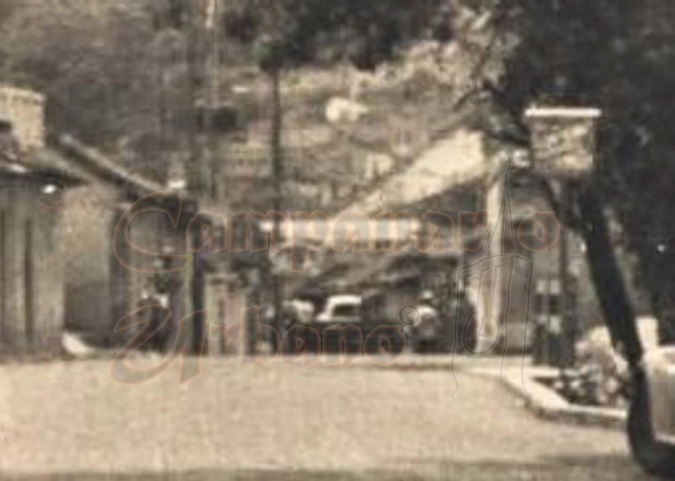 Calle Páez, al fondo Bajada de Los Almendrones, Guarenas, año 1953