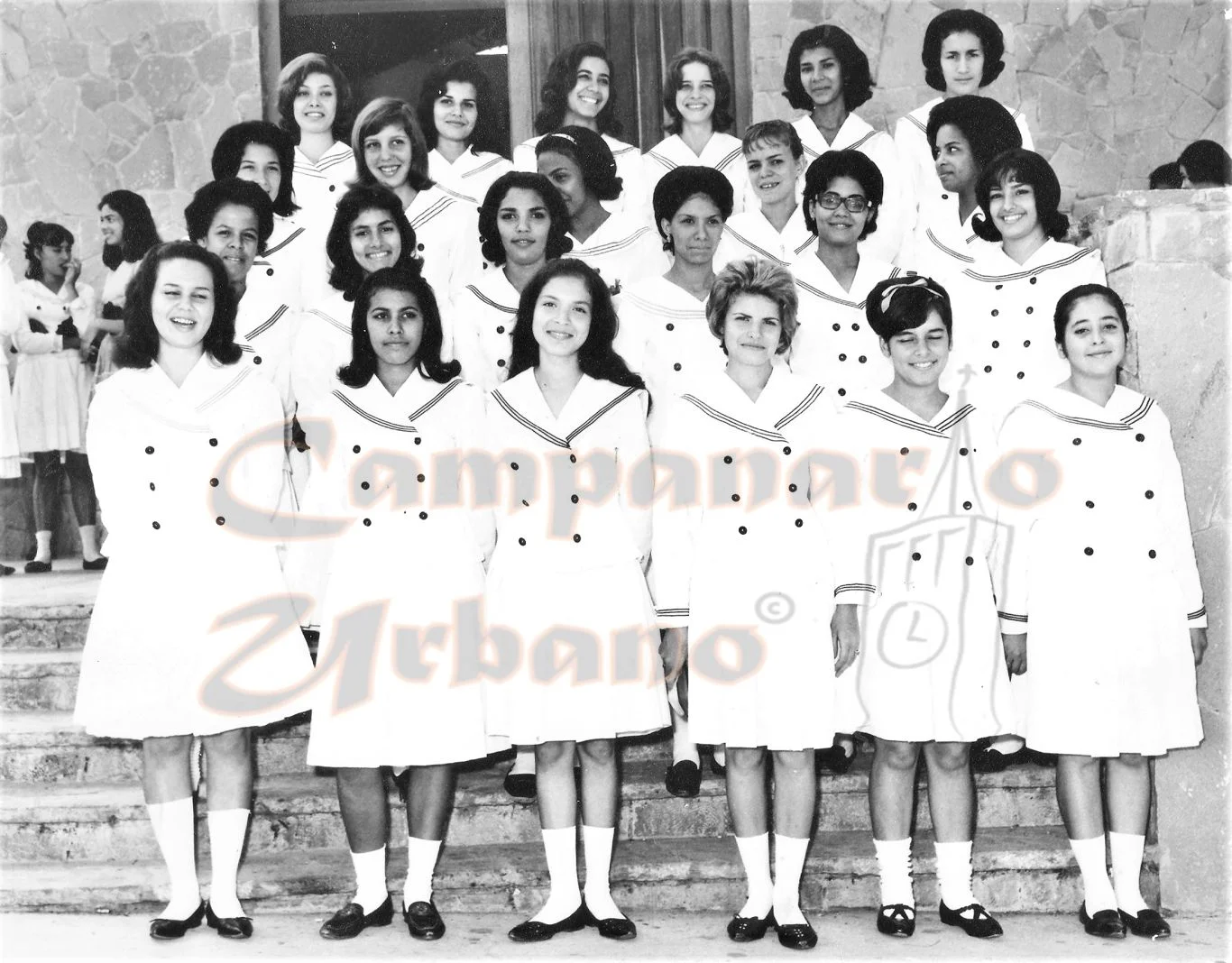 Alumnas del Colegio Santa María Goretti, Promoción Año 1964, Maestras Normalistas, Iglesia Santa Cruz de Pacairigua, Guatire, Estado Miranda