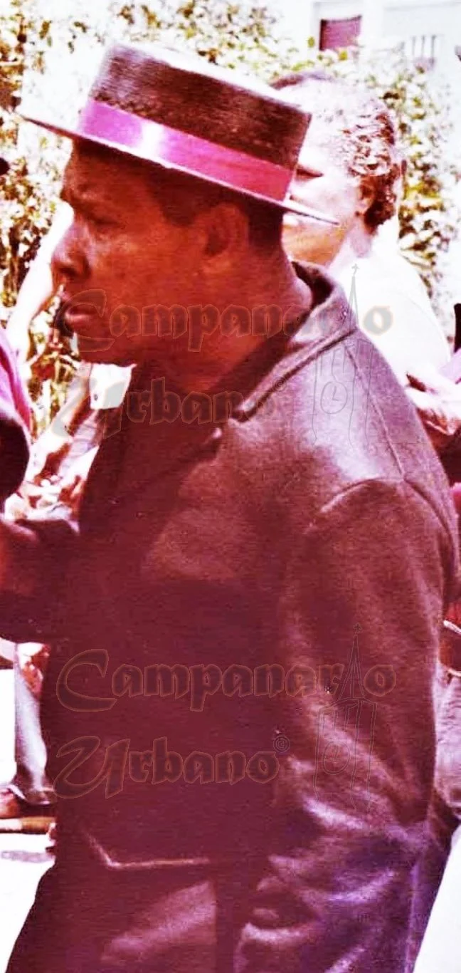 Antonio Núñez, cultor de la Parranda de San Pedro, Guarenas, año 1979