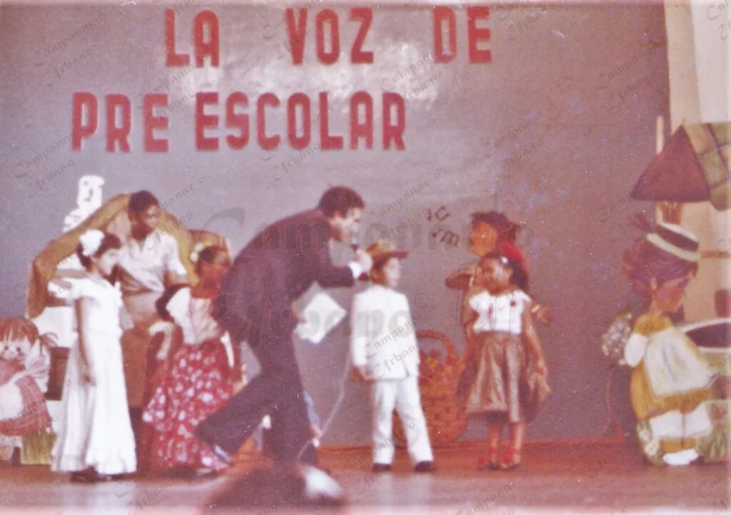 Primer Festival "La Voz de Preescolar", Distrito Escolar No. 2, G.E. Elías Calixto Pompa, año 1980