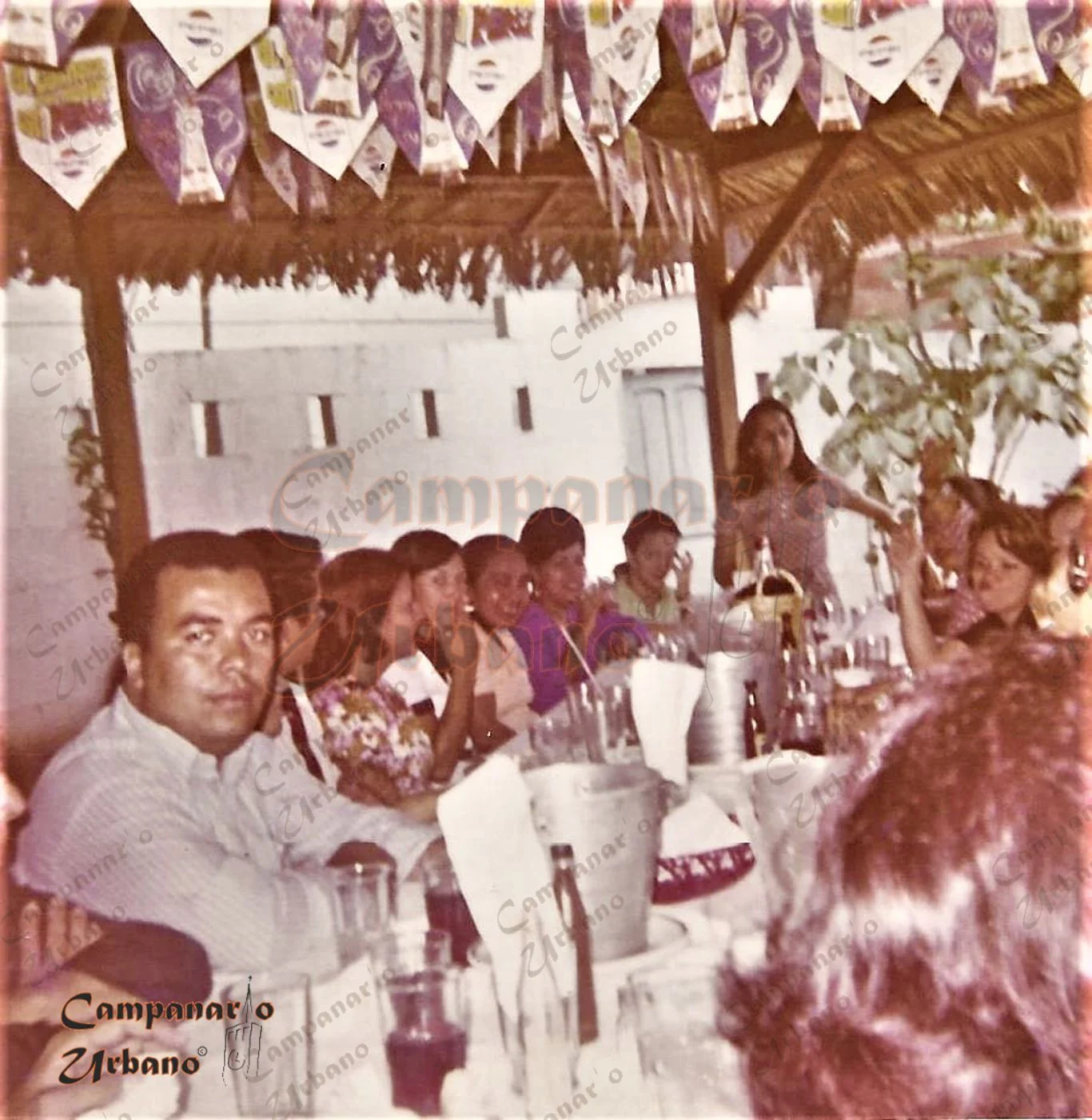 Escuela Estadal Simón Rodríguez, fiesta navideña de los docentes. Guarenas, año 1970.
