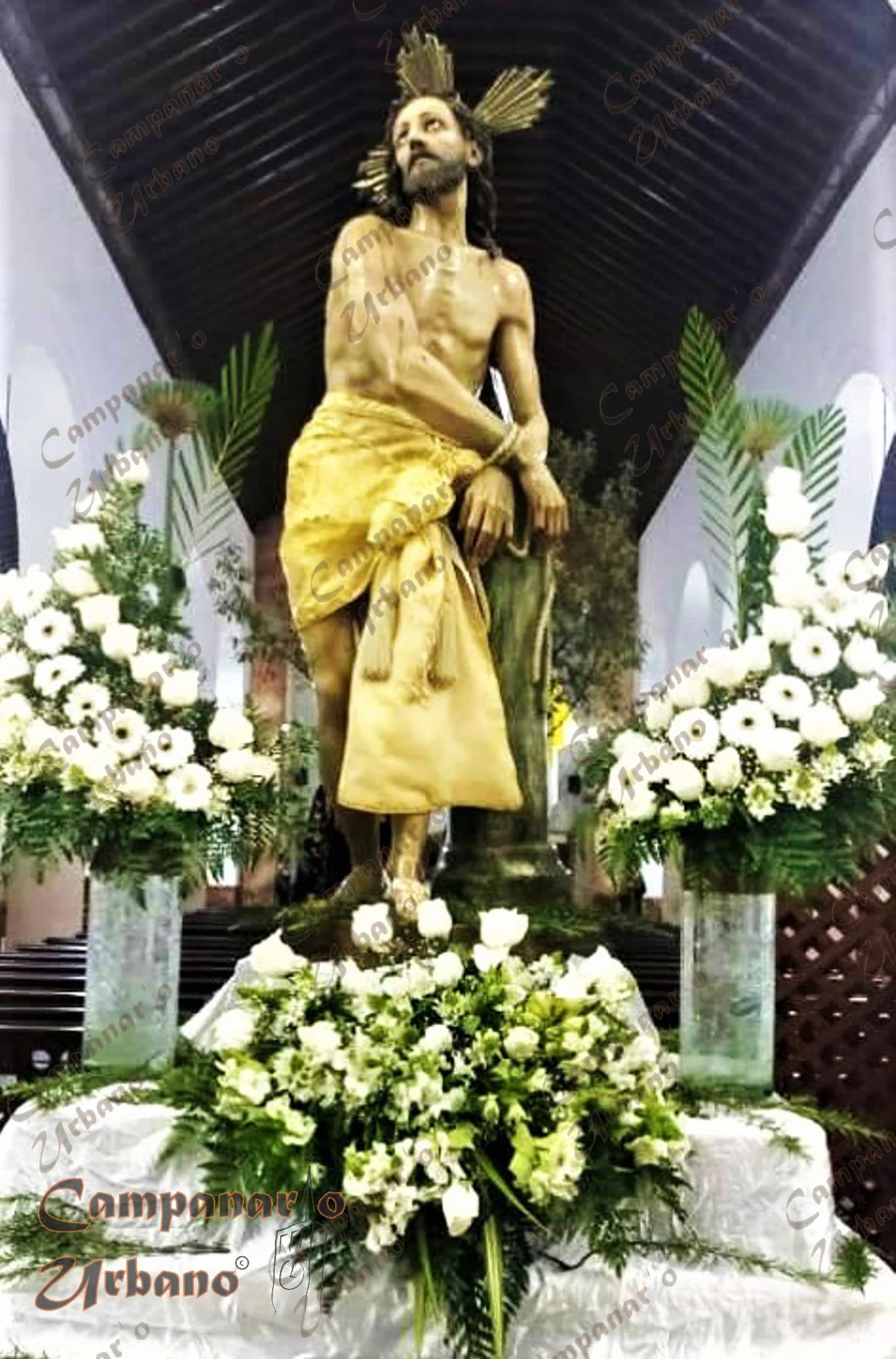 Imagen de Jesús en la Columna. Catedral Nuestra Señora de Copacabana. Guarenas, lunes 29 de marzo de 2021.