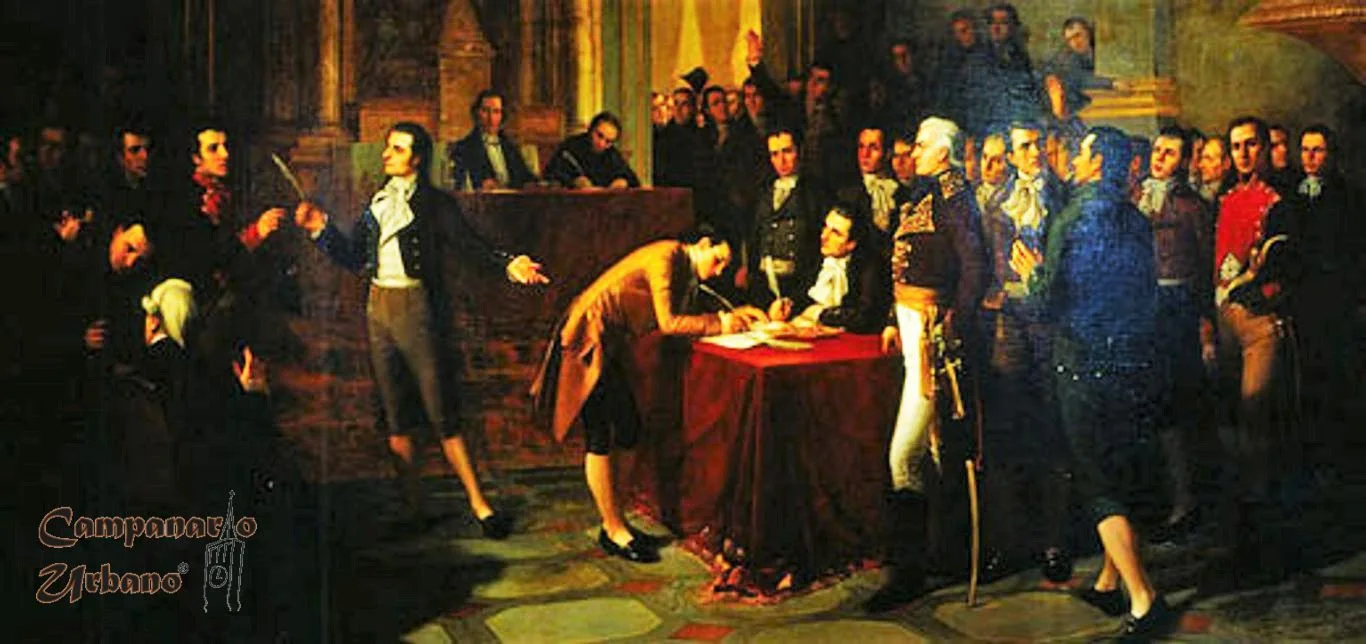 Óleo de la firma del Acta de Independencia de Venezuela el 5 de julio de 1811