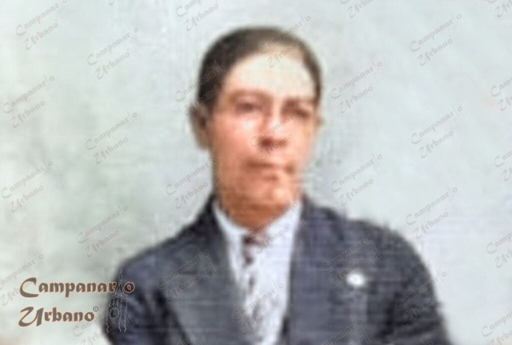 Benito Canónico (03/01/1894 - 13/10/1971). Fotografía década de 1920, cortesía de Yenny Padrón, coloreada digitalmente por Campanario Urbano.