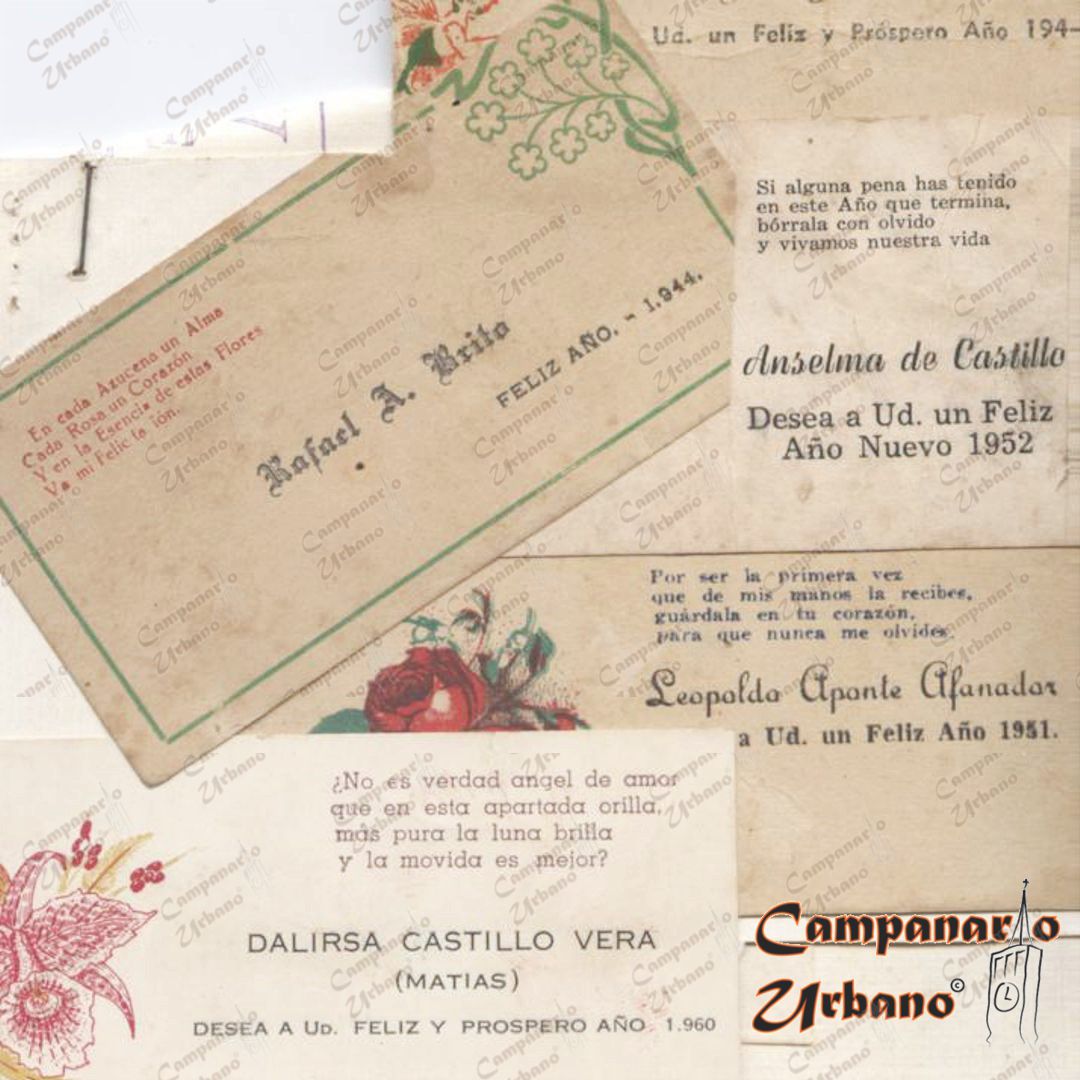 Antiguas tarjetas navideñas de Guarenas.