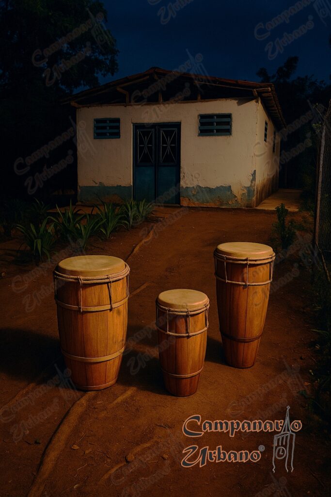 Capilla de la Hacienda Casarapa, cuna del San Juan en Guarenas. Composición IA.