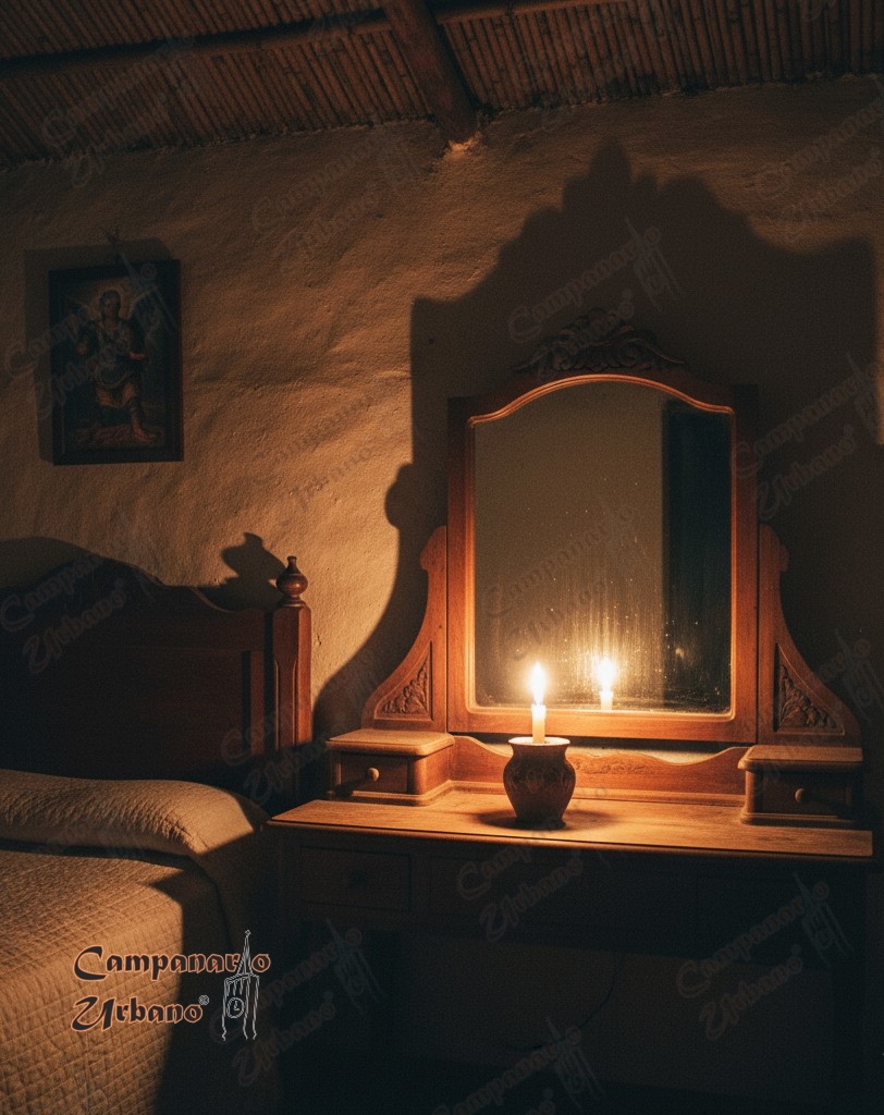 Vela para las ánimas del Purgatorio. Composición IA.