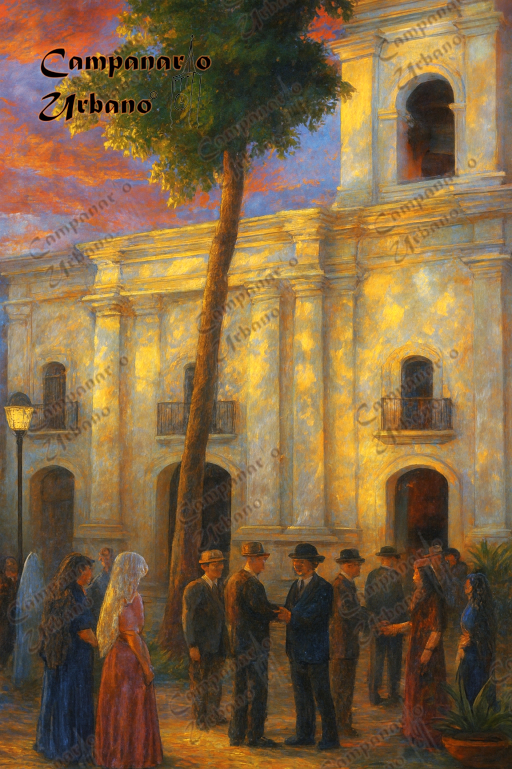 Iglesia de Nuestra Señora de Copacabana de Guarenas. Composición IA.