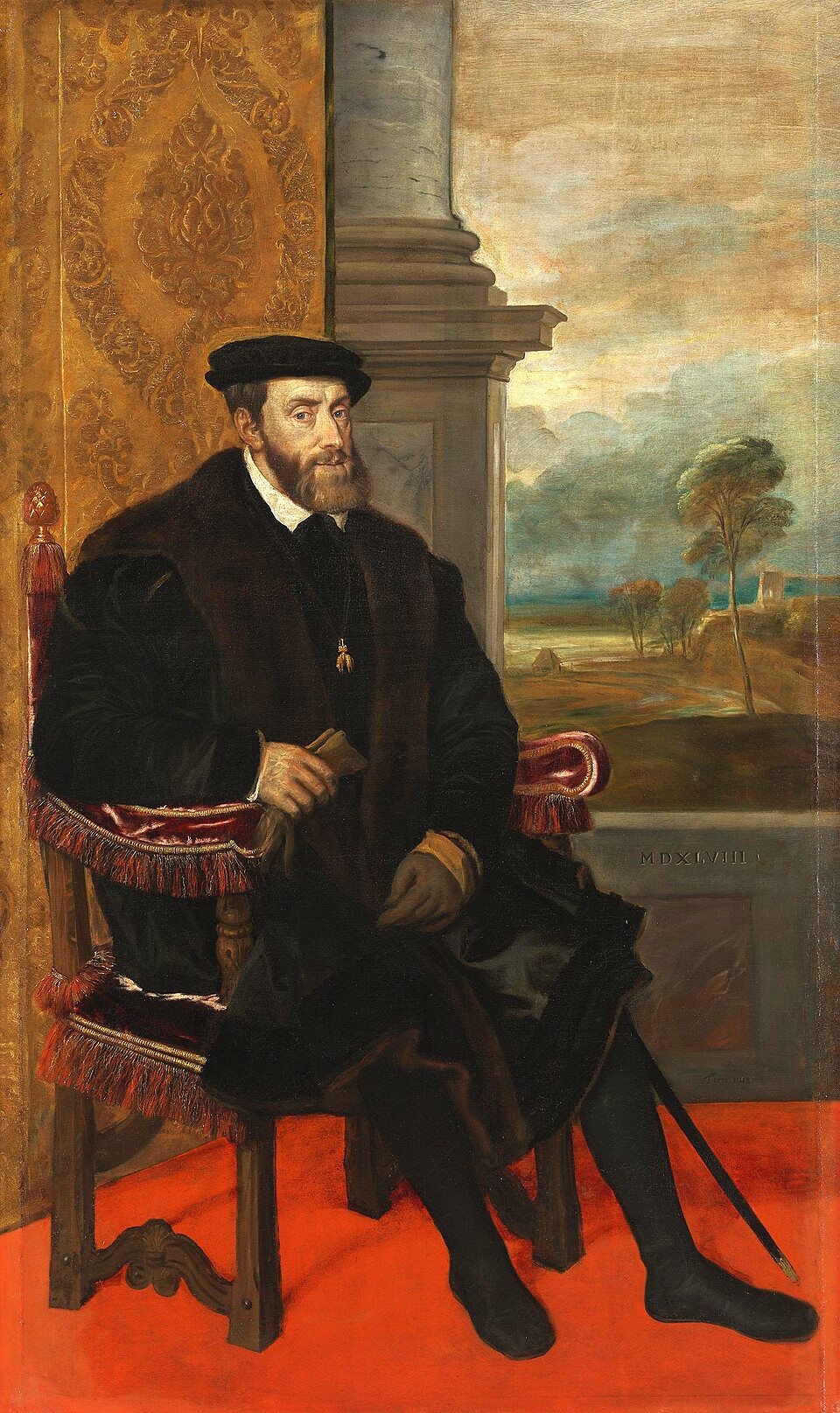 Rey Carlos I de España (Gante, 24 de febrero de 1500 - Cuacos de Yuste, 21 de septiembre de 1558).
