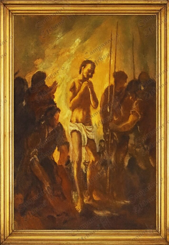 Estación X: Jesús es despojado de sus vestiduras. Viacrucis en Guarenas.