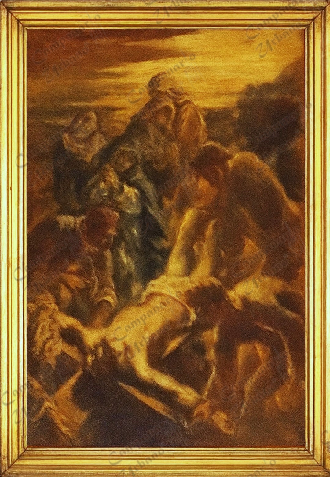 Estación XI: Jesús es clavado en la cruz. Viacrucis en Guarenas.