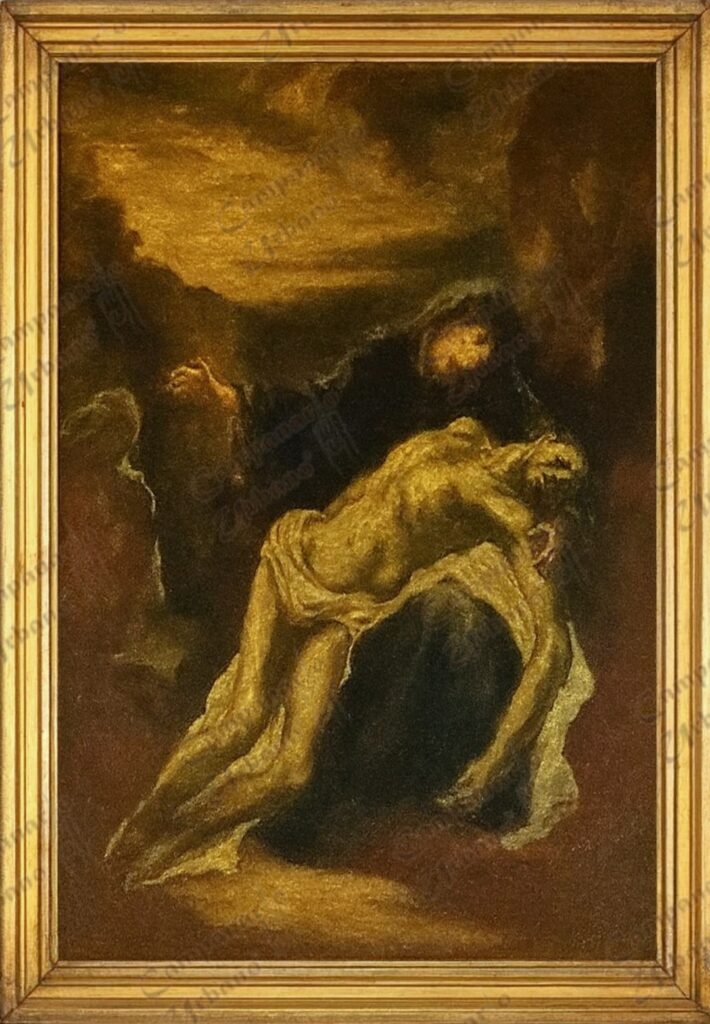 Estación XIII: Jesús es bajado de la cruz y entregado a su madre.