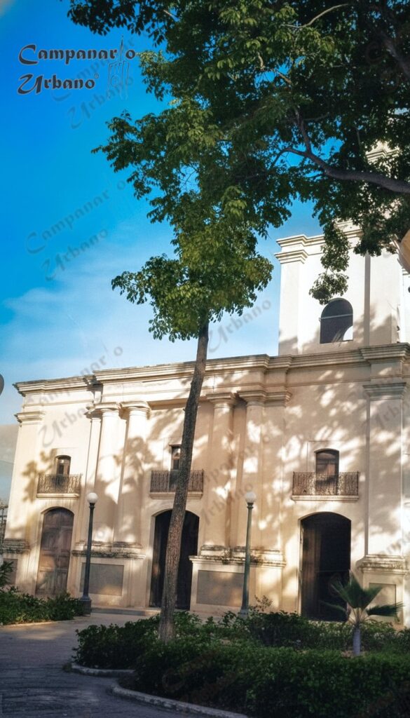 Iglesia de Nuestra Señora de Copacabana en Guarenas, año 1939. Fotografía restaurada digitalmente.