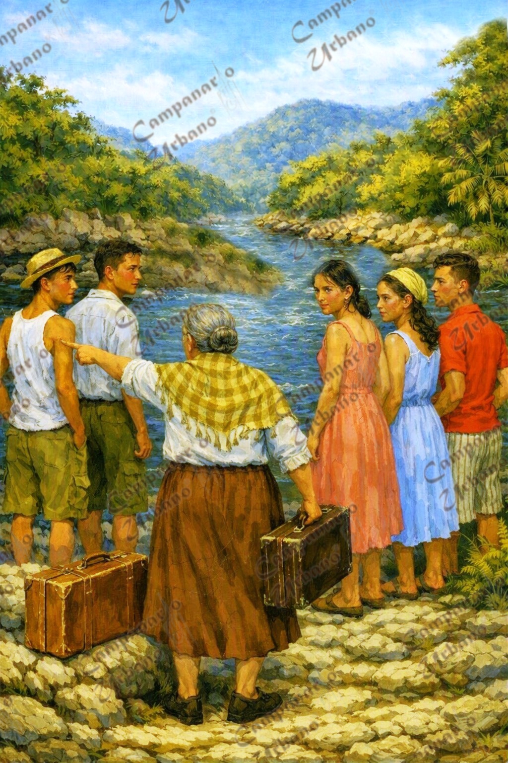 Las Adjuntas de Guarenas, año 1955. Composición IA.