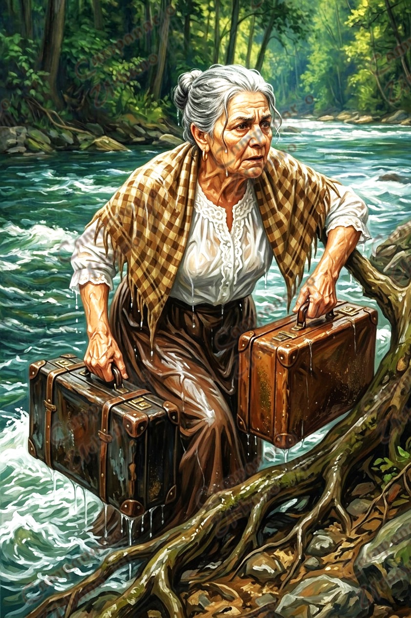 Josefa Mimina García y Las Adjuntas de Guarenas, año 1955. Composición IA.