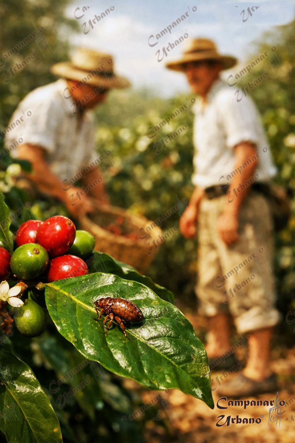 El tifus exantemático epidémico era transmitido por el piojo encontrado en las plantaciones de café de Guarenas. Junio de 1924. Composición IA.